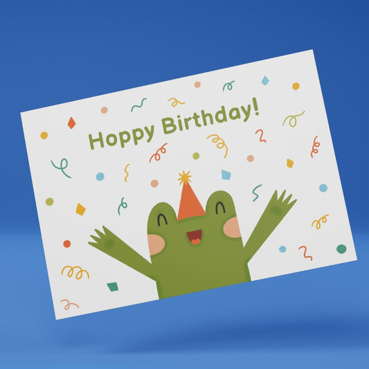Hoppy Birthday -Syntymäpäiväkortti