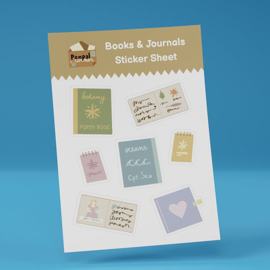 Books & Journals Sticker Sheet