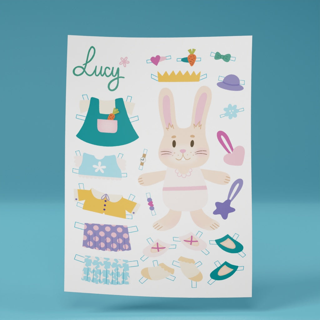 Paper Doll - Lucy the Bunny